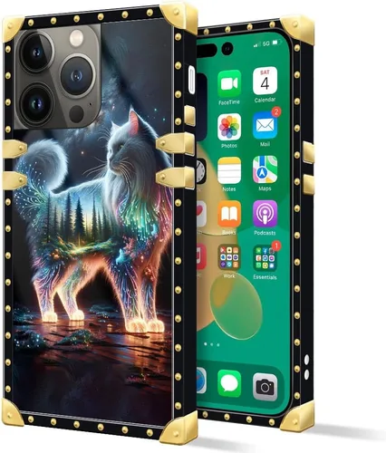 Vista 31 de DAIZAG Funda compatible con iPhone 14 Pro Max, funda de Angel Wings Girl para iPhone 14 Pro Max, decoración de metal de TPU suave a prueba de golpes