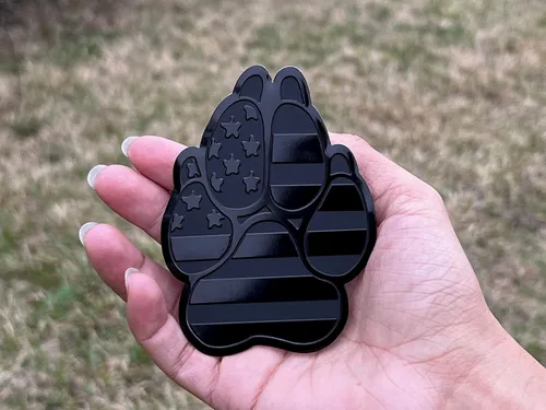Vista 6 de Emblema de guardabarros de metal para autos, camiones (3 x 4 pulgadas, negro)