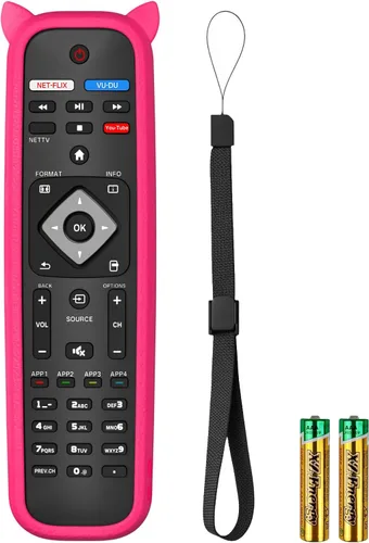 Vista 9 de NH500UP - Reemplazo de mando a distancia compatible con Philips TV Remote Reemplazo con cubierta azul brillante para NH500U NH500UW NH503UP
