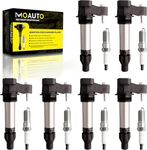 Vista 15 de Juego de 6 bobinas de encendido pack UF487 90919-02255 y 6 piezas bujías de iridio compatibles con Lexus Toyota Lotus ES350 RX350 RX450h Avalon