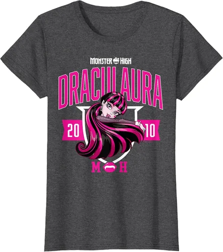 Vista 42 de Monster High -Camiseta Colegiada Draculaura Gris asfalto