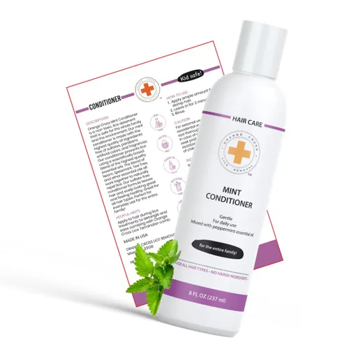 Vista 2 de Acondicionador Orange Cross 8oz Aceites esenciales naturales