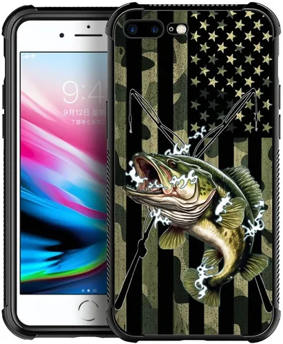 Vista 27 de DAIZAG Funda compatible con iPhone 7/8 Plus, protección completa, a prueba de golpes, antiarañazos, funda de poliuretano termoplástico para hombre