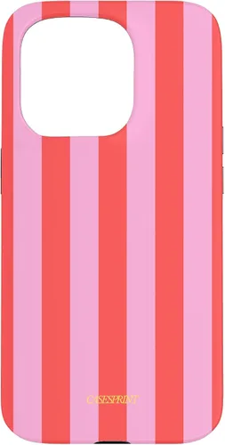 Vista 14 de Funda de rayas rojas rosas para iPhone 17