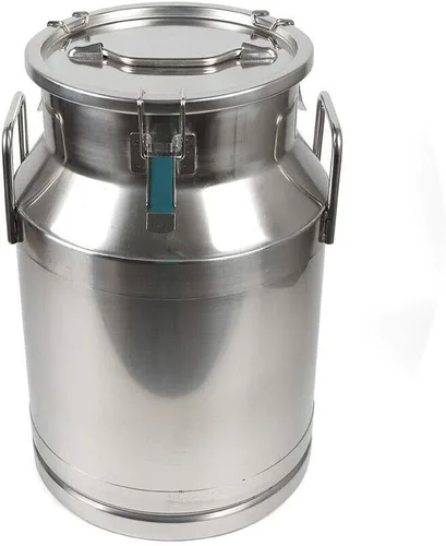 Vista 9 de Lata de leche de acero inoxidable de 20L/5 galones, jarra de leche resistente, cubo de leche, cubo de vino, botella, contenedor de líquido, tapa