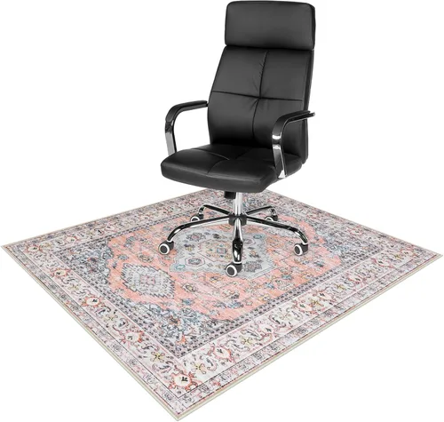 Vista 35 de Anidaroel Alfombra para Silla de Oficina para Piso de Madera Dura, Protector para Silla con Ruedas de 36"x48", Alfombra para Computadora