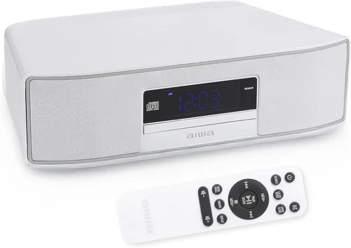 Vista 11 de Aiwa Exos Altavoz para el Hogar, Sistema de Sonido Premium de 30W RMS con Reproductor de CD, Conectividad Bluetooth, Radio FM, Entrada Digital