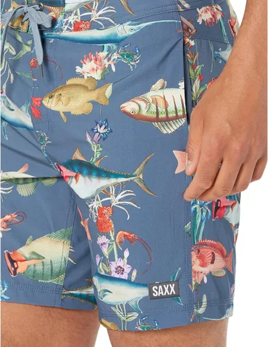 Vista 3 de Saxx Betawave 2N1 Boardie - Pantalones cortos regulares de 17 pulgadas, pantalones cortos de natación para hombre con soporte de bolsa, pantalones