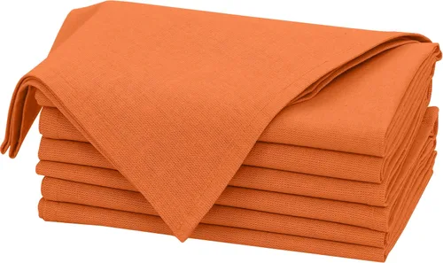 Vista 44 de Ruvanti Juego de 6 Servilletas de Lino, Servilletas de Tela de 18x18 pulgadas, Servilletas de Tela de Mezcla de Algodón y Lino Lavables, Suaves Negro