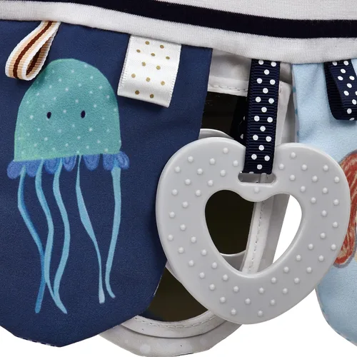 Vista 3 de DEMDACO Mommy & Me - Bufanda de tela de poliéster suave con textura táctil de 9.5 x 52 pulgadas