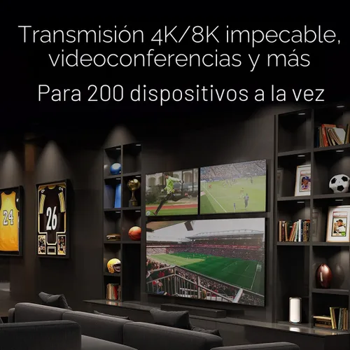Vista 9 de Netgear Orbi Serie 970 Sistema de Red Mallada WiFi de Cuatro Bandas (RBE972S) - Rúter + 1 Extensor Satélite, Características de Seguridad, 27 Gbps