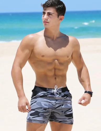 Vista 4 de Taddlee Traje de baño de los hombres Básico Largo de Natación de Surf Camo Shorts