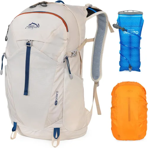 Vista 11 de IX INOXTO Mochila de hidratación para senderismo con bolsa de agua de 3 litros para mujeres y hombres, mochila de agua de 25 litros para senderismo