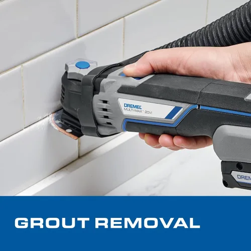 Vista 7 de Dremel Multi-Max MM20V-01 Kit de herramientas oscilantes inalámbricas con (1) batería