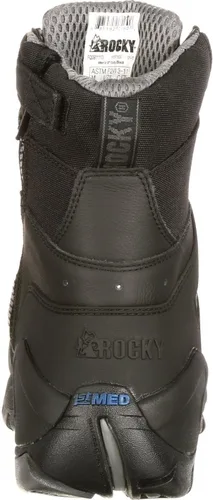 Vista 4 de ROCKY 1st Med - Bota de servicio público impermeable con puntera de fibra de carbono resistente a pinchazos y cremallera lateral