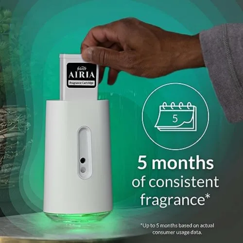 Vista 5 de AIRIA by Febreze - Kit de inicio de difusor de aroma inteligente para todo el hogar, 1 difusor de aroma inteligente AIRIA y 1 cartucho de fragancia
