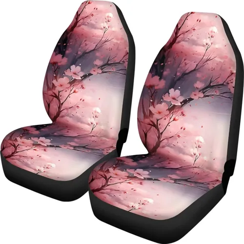 Vista 11 de Funda de asiento de automóvil con margaritas bohemias, diseño hippy arcoíris, margarita, flores, antideslizante, SUV, sedán, furgoneta, protector