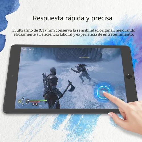 Vista 6 de MOBDIK Paquete de 2 protectores de pantalla Paperfeel compatibles con iPad Air 3 2019/iPad Pro 10.5 2017, película mate, antirreflejos, menos