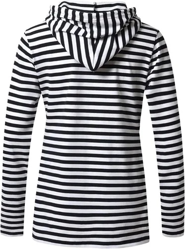 Vista 151 de GINKANA Sudadera con capucha para mujer, manga larga, lactancia materna, ropa casual