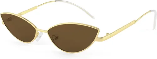 Vista 3 de FEISEDY Gafas de sol de diseñador de moda Retro pequeños pétalos forma arco templo diseño B2298