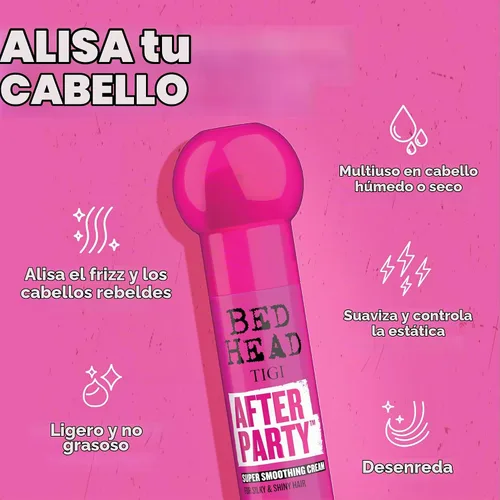 Vista 4 de TIGI Bed Head After the Party Crema suavizante, 3.4 onzas (paquete de 2)