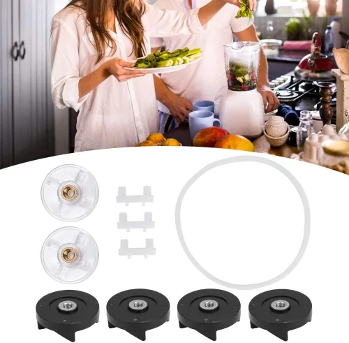 Vista 2 de Gavigain Reemplazo de engranaje base, 6 engranajes base y engranaje de cuchilla de repuesto para licuadora 250W – Accesorios de licuadora, reemplazo