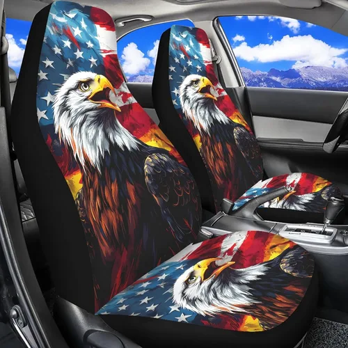 Vista 3 de ELEQIN - Fundas de asiento protectoras para automóvil, diseño tribal navajo, azteca, africano, para la mayoría de autos, sedán, SUV, camioneta