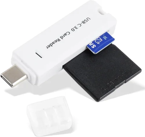 Vista 10 de Lector de tarjetas micro SD, lector de tarjetas de memoria USB C 2 en 1 de 5 Gbps para cámara digital, visor de tarjetas SD con doble ranura
