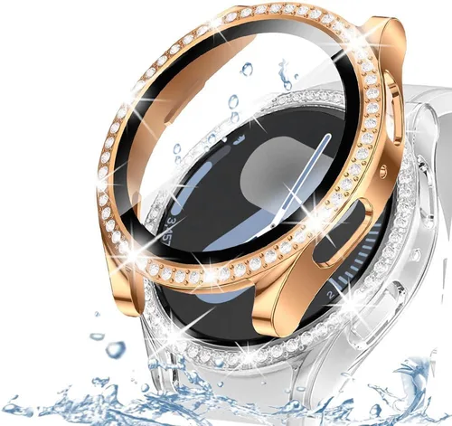 Vista 55 de DEALELE Paquete de 1 + 3 fundas compatibles con Samsung Galaxy Watch 7 Ultra (1.772 pulgadas), funda protectora de policarbonato transparente