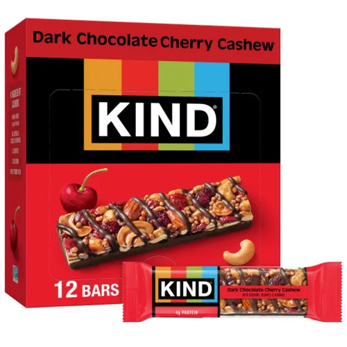 Vista 9 de KIND Barras de nueces, almendras, caramelo y sal marina, aperitivos saludables, sin gluten, bajas en azúcar, 0.21 onzas de proteína, 12