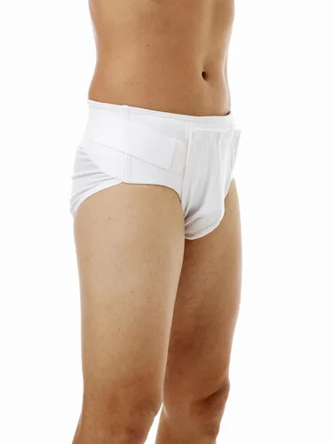 Vista 3 de Underworks Braga de soporte para hernia inguinal pequeña 28-32 cintura