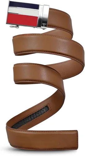 Vista 4 de Mission Belt Cinturón de trinquete de cuero para hombre, colección 3Bar