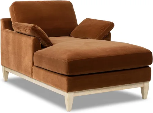 Vista 12 de Jennifer Taylor Home - Silla acentuada Pasadena de 36" de ancho, estilo granja moderna, terciopelo de alto rendimiento color naranja quemado