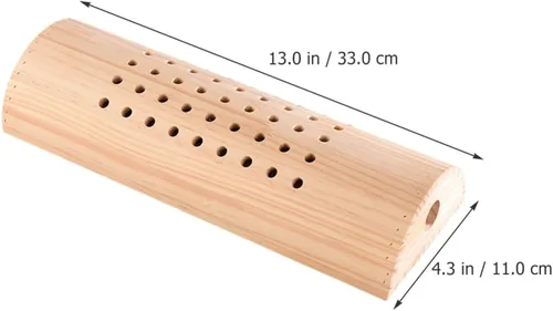 Vista 8 de Almohada de moxibustión de madera para el cuello para uso diario en el hogar, soporte cervical, cómodo cojín para dormir y soporte de espalda, 12.99