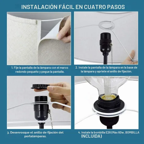 Vista 7 de DLLT - Lámpara de pie LED para sala de estar, luz de acento de pie con puerto de carga USB, ahorro de energía, iluminación de poste alto con mesa