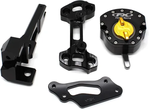 Vista 4 de Estabilizador de amortiguador de dirección de motocicleta con soporte de montaje compatible con MT-09 MT09 / Street Rally FZ-09 2014 2015 2016 2017