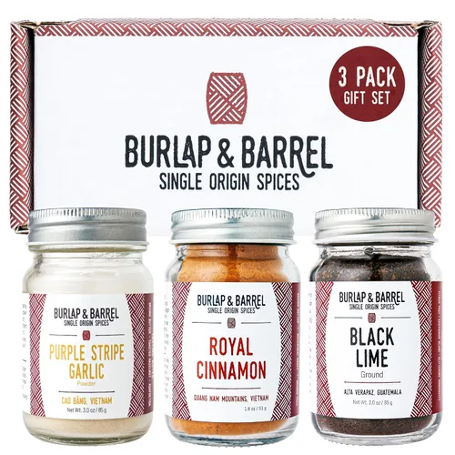 Vista 15 de Burlap & Barrel Juego de especias de origen único para tacos – Comino de montaña salvaje, tomate secado al sol, lima negra molida – como se ve