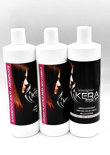 Vista 2 de Cirugia Capilar Kera fruto 16 OZ Tratamiento Capilar de 3 pasos (incluye champú sin sulfato)