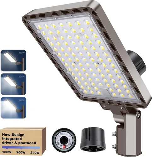 Vista 12 de Luz LED de estacionamiento de 200 W, 28000LM de montaje en pared