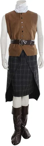 Vista 5 de Fortunehouse Disfraz de Jamie Fraser para hombre de las tierras altas escocesas de Outlander