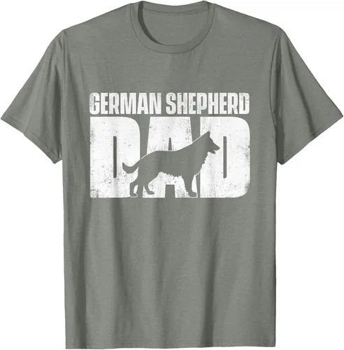 Vista 67 de Camiseta de pastor alemán para el día del padre del dueño de perros caninos, Negro