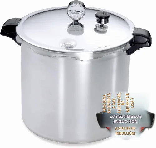 Vista 2 de Presto 01784 Enlatadora de presión compatible con inducción de 23 quart, plateada, de aluminio