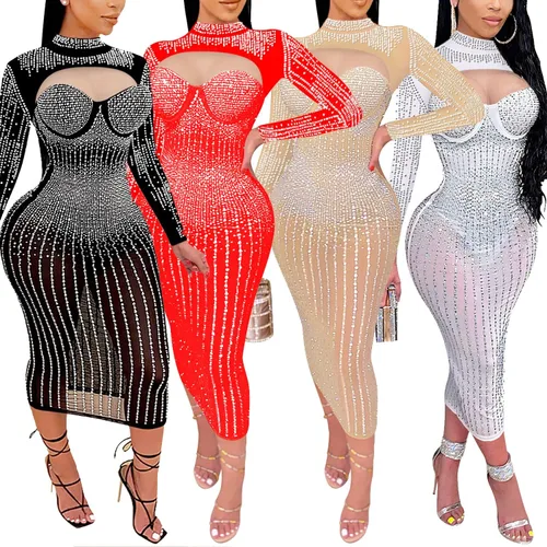 Vista 3 de AmnSAmL Vestidos de cumpleaños para mujer sexy
