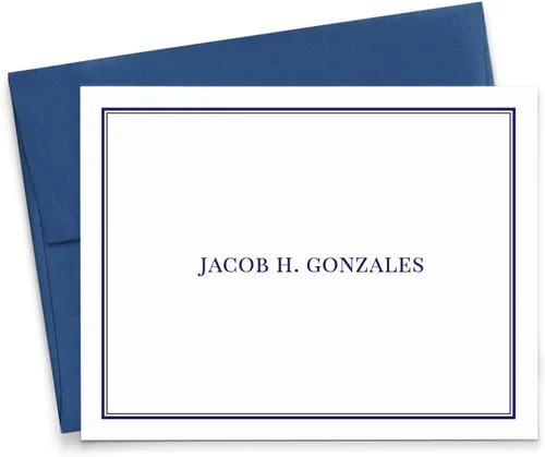 Vista 11 de Modern Pink Paper Juego de papelería personalizada para hombres para niños, notas de agradecimiento personalizadas para niños, tarjetas de notas