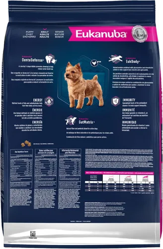 Vista 3 de Eukanuba Alimento seco para perros adultos de raza pequeña, bolsa de 15 libras