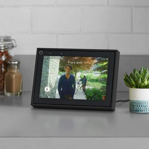 Vista 6 de Facebook Portal Mini - Pantalla táctil de 8 pulgadas de llamadas inteligentes con Alexa - Negro