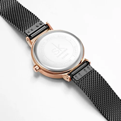 Vista 8 de SHENGKE Reloj minimalista (Love Me Tender Love Me Home) Reloj de pulsera casual de moda