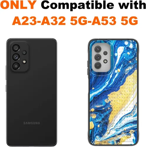 Vista 2 de Funda para Samsung A32 5G, Galalxy A32 5G, resistente a prueba de golpes, policarbonato duro + funda protectora de silicona suave TPU flexible