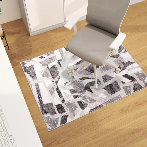 Vista 28 de Tapete para silla de oficina para suelo de madera dura, 48"x36" tapete protector de escritorio de computadora de fácil deslizamiento para silla Hoja