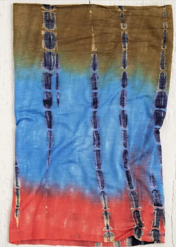 Vista 2 de Natural Life Boho Bandeau Tie Dye - azul rojo oliva